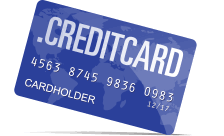 Register and renew .creditcard domains